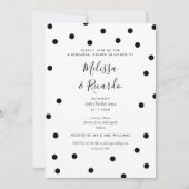 Moderne zwarte en witte repetitie kaart (Voorkant)