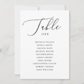 Moderne, zwarte en witte ritssluitkaart kaart (Voorkant)