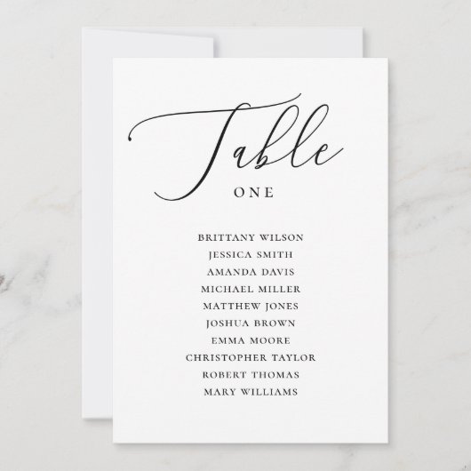 Moderne, zwarte en witte ritssluitkaart kaart (Voorkant)