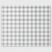 Moderne zwarte en witte spelden |Groot patroon| Cadeaupapier (Vlak)