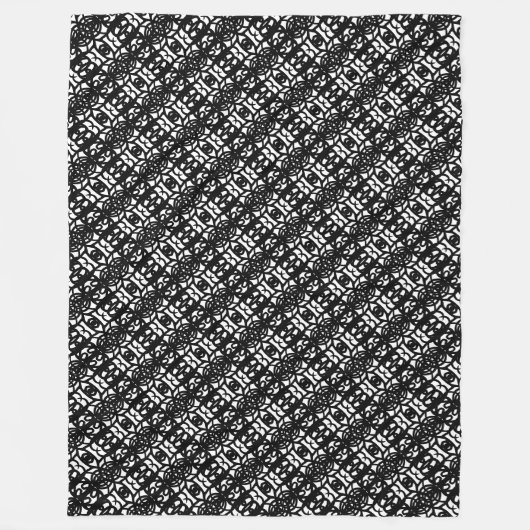 Moderne zwarte en witte stijlvolle Tao Fleece Blan (Voorkant)