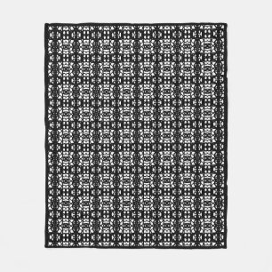 Moderne, zwarte en witte, stijlvolle Tao Fleece Deken