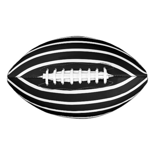 Moderne zwarte en witte streep american football (Voorkant)