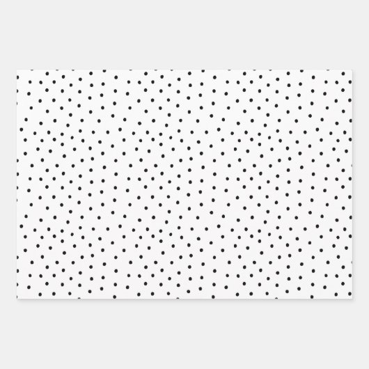 Moderne zwarte en witte streep, Chevron & Stippen Inpakpapier Vel (Voorkant 2)