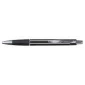 Moderne zwarte en witte streep pen (Achterkant)