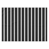 Moderne zwarte en witte streep tafelkleed (Voorkant (Horizontaal))