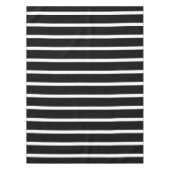 Moderne zwarte en witte streep tafelkleed (Voorkant)