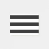 Moderne zwarte en witte strepen post-it® notes (Voorkant)