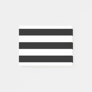 Moderne zwarte en witte strepen post-it® notes