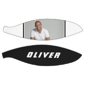 Moderne zwarte en witte tekstfoto basketbal (Panelen)