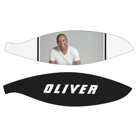 Moderne zwarte en witte tekstfoto basketbal (Panelen)