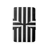 Moderne, zwarte en witte vaste strepen, badmat (Voorkant Verticaal)