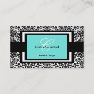 Moderne zwarte en witte Visitekaartjes