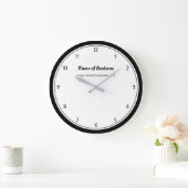 Moderne zwarte en witte vlek, eenvoudig met cijfer grote klok (Huis)