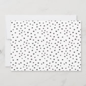 Moderne zwarte en witte vlek met dank voor uw kaar bedankkaart (Achterkant)