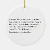 Moderne zwarte en witte vun keramisch ornament (Achterkant)