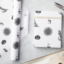 Moderne Zwarte en Witte Witchcore Halloween