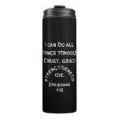 Moderne zwarte Filippijnen - Bijbelcitaat 4:13 Thermosbeker (Voorkant)