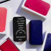 Moderne zwarte Filippijnen - Bijbelversie 4:13 Case-Mate iPhone Case