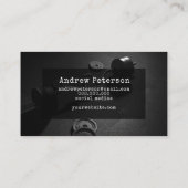 Moderne zwarte fitness personal trainer workout visitekaartje (Achterkant)