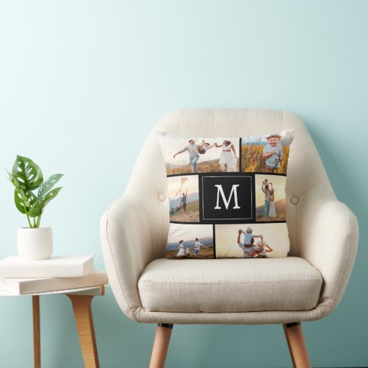 Moderne Zwarte Foto Kussen (Stoel)