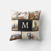 Moderne Zwarte Foto Kussen (Achterkant)