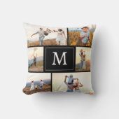 Moderne Zwarte Foto Kussen (Voorkant)