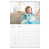 Moderne zwarte foto-omslag kalender (Feb 2027)