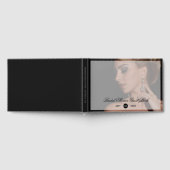 Moderne Zwarte Foto Transparante Overlay Bruidsfee Gastenboek (Volledig)