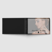 Moderne Zwarte Foto Transparante Overlay Bruidsmei Gastenboek (Volledig)