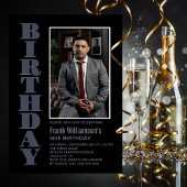 Moderne zwarte foto van elke leeftijd kaart