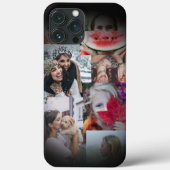 Moderne zwarte fotocollage 6 Afbeelding Case-Mate iPhone Case (Achterkant)