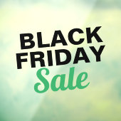 Moderne zwarte friday-verkoop winkel grote venster raamsticker (Vel 3)