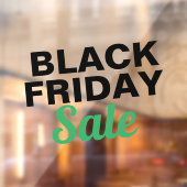 Moderne zwarte friday-verkoop winkel grote venster raamsticker (Vel 2)