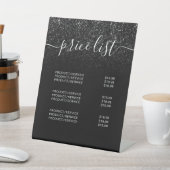 Moderne zwarte galerijlijst reclamebord met voetstuk (Insitu)