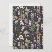 Moderne Zwarte Geesten Coed Halloween Baby Shower Kaart (Achterkant)