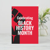 Moderne ZWARTE GESCHIEDENIS Feestdagenkaart (Staand voorkant)