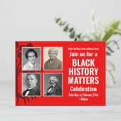 Moderne ZWARTE GESCHIEDENIS MAAND telt Foto Kaart (Staand voorkant)