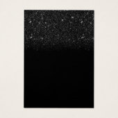 Moderne zwarte Glitter Earring Display Holder Visitekaartje (Achterkant)
