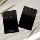 Moderne zwarte Glitter Earring Display Holder Visitekaartje