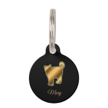 Moderne Zwarte Gouden Kat