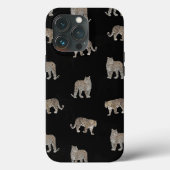 Moderne zwarte gouden luipaard Oerwoud dieren Case-Mate iPhone Case (Achterkant)