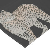 Moderne zwarte gouden luipaard Oerwoud dieren Medium Tafelloper (Hoek)