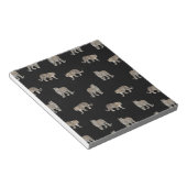 Moderne zwarte gouden luipaard Oerwoud dieren Notitieblok (Schuin)