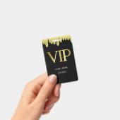 Moderne Zwarte Gouden VIP-Pas Badge (Handheld)