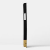 Moderne zwarte goudfilm, afgebeeld in script Case-Mate iPhone case (Achterkant / Rechts)