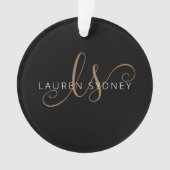 Moderne zwarte goudfilm, afgebeeld in script ornament (voorkant)