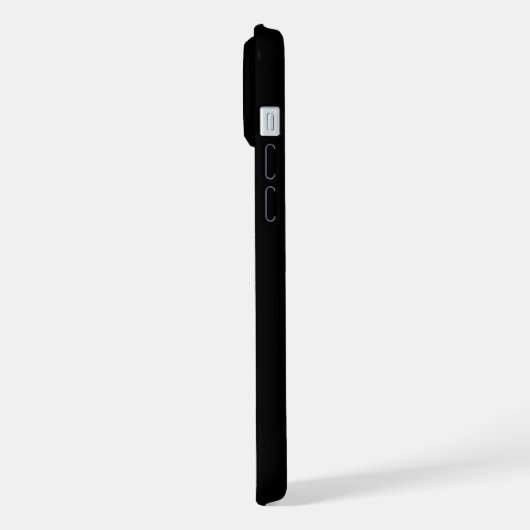 Moderne zwarte goudmonogram Feminine Script Name iPhone Hoesje (Linkerkant)