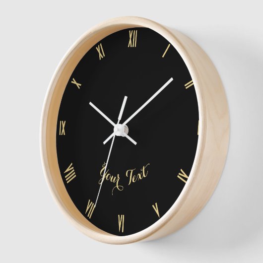 Moderne zwarte goudmonogram Home Kantoor Decor Woo (Hoek)