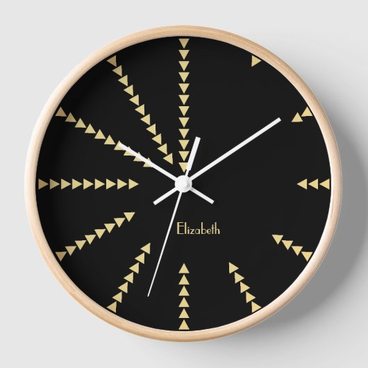 Moderne zwarte goudnaam Startruimte Kantoor Decor (Voorkant)